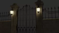 Metal Gate 3D Model 3D model