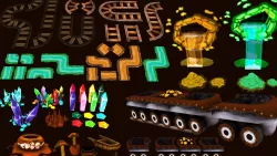 Mining Tool Pack Low-poly  3D model