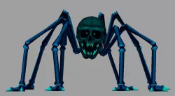 model demon spider Low-poly  3D model
