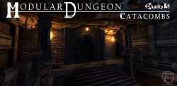 Modular Dungeon Catacombs Low-poly  3D model