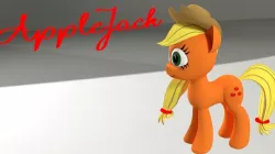 My Little Pony AppleJack 3D Model Low-poly  3D model
