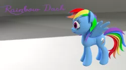 My Little Pony RainBowDash 3D Model Low-poly  3D model