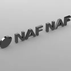 naf naf logo 3D model