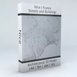 Nice Streets and Buildings 3D model