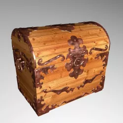 Old wood chest 3D model