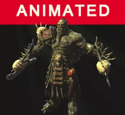Ork Berserker Low-poly  3D model