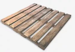 Pallet Wooden Game Ready PBR Textures Low-poly  3D model