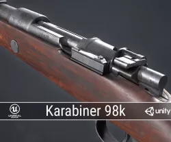 PBR Mauser Karabiner 98k Low-poly  3D model
