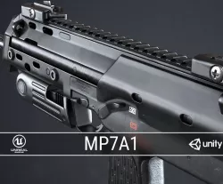 PBR MP7A1 PDW Low-poly  3D model