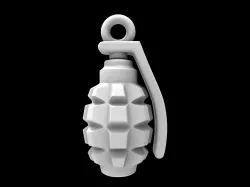 pendant grenade 3D print model