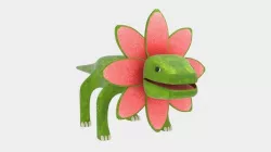  Petal Monster Lizard  Low-poly  3D model
