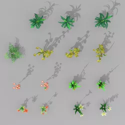 plant set 3D model
