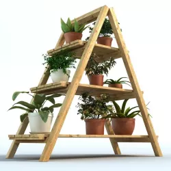 Plant with stand 3D model