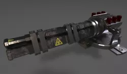 Plasma Gun - Spaceship Gun Textured Low-poly  3D model