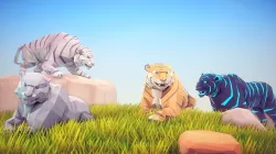 Poly Art Tiger Low-poly  3D model