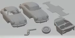 Porsche 356 C Printable Car 3D print model