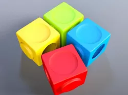 Puzzle Bench For Playground 3D model