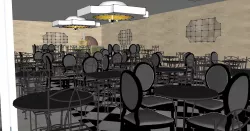 Restaurant and Bakery 3D model