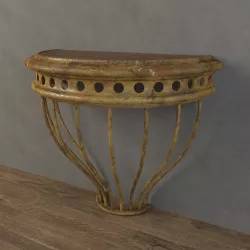 Restoration Hardware - Cast Iron Demilune Console Table 3D model