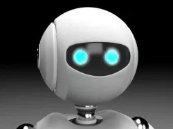 Rigged robot character Low-poly  3D model