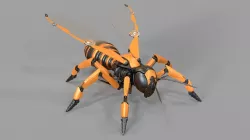 Robot wasp mechanical 3D model
