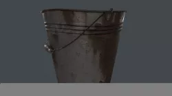 Rusty Old Bucket Low-poly  3D model