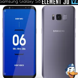 Samsung Galaxy S8 for Element 3D 3D model