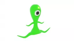 Sci Tentacle Alien  Low-poly  3D model