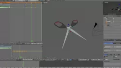 Scissor Low-poly  3D model