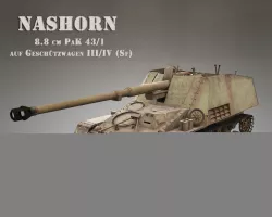 SdKfz 164 NASHORN Low-poly  3D model