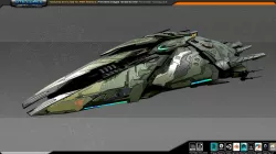 SF Alien Destroyer A5 Low-poly  3D model