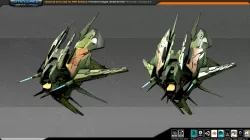 SF Alien fighter A8 Low-poly  3D model
