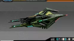 SF Alien Gunship A6 Low-poly  3D model