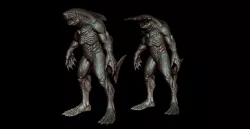 Sharkman and Hammerhead sharkman 3D print model