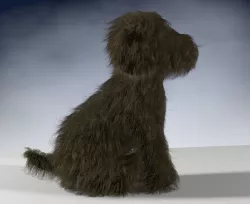 Small Cute Dog sitting Low-poly  3D model