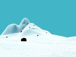 SNOW BG with snow material 3D model