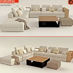 Sofa FLEXFORM Groundpiece 3D model