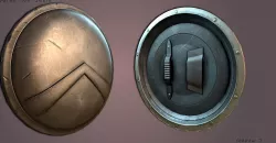 Spartan Shield Low poly Low-poly  3D model