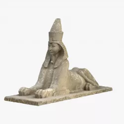 Sphinx 3D Scanned Sculpture Model Low-poly  3D model