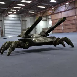 Spider Tank for Poser Low-poly  3D model