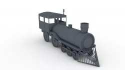 Steam Train 3D model