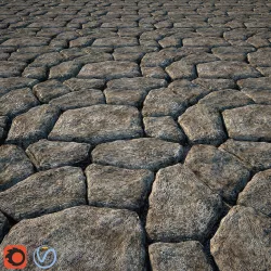 Stone pavement  3D model