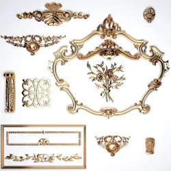 Stucco elements 3D model