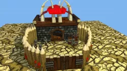 Stylized Orc Town - Barracks Low-poly  3D model