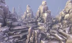 Stylized Rocks Low-poly  3D model