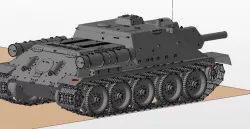 SU 122 USSR Tanks 3D print model