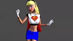 Supergirl Toon 3D model