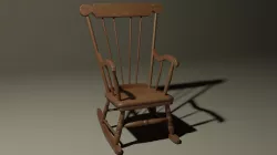 Swinging chair Low-poly  3D model