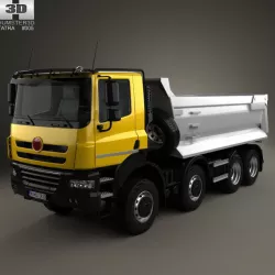  Tatra Phoenix Tipper Truck 4-axle 2011 3D model