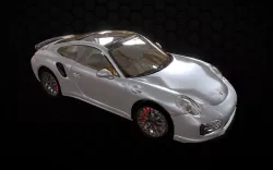 The Porsche 911 Turbo Obj Dae Collada Fbx 3Ds 3D Printable Stl  Low-poly  3D model
